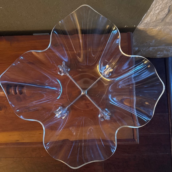 Arthur Court rabbit stand and lucite bowl - Picture 3 of 5